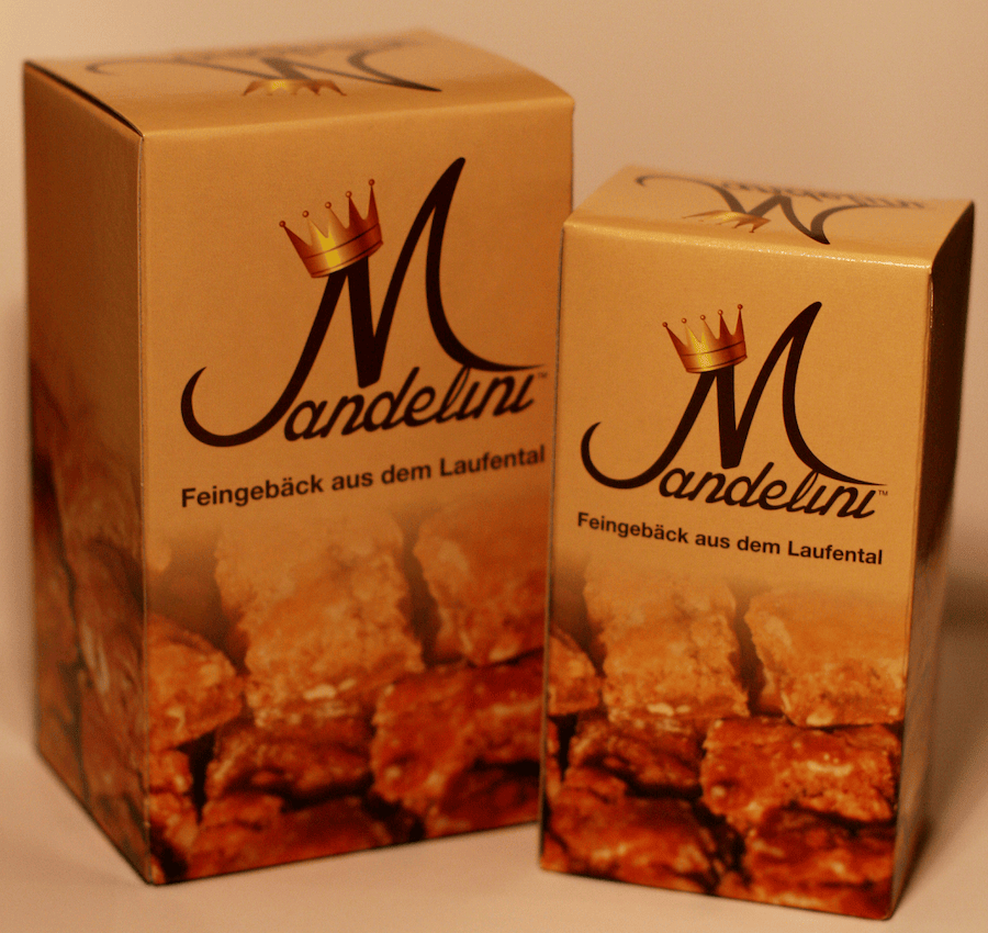 Mandelini Verpackung und Feingebäck